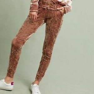 Sabina Musayev Velvet Nude Skinny Jogger Pants S